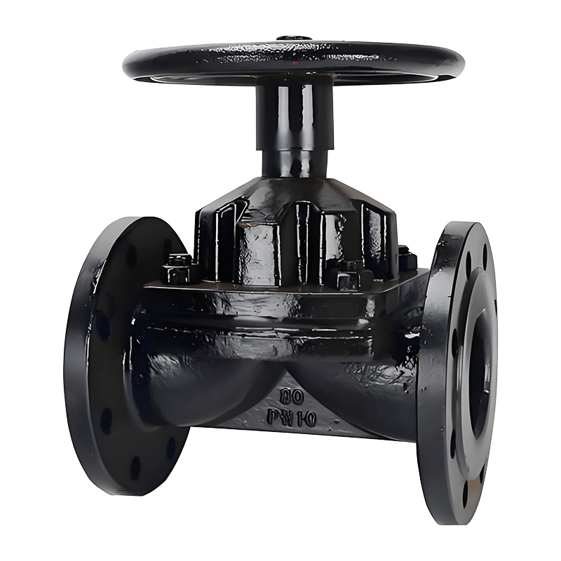 Valvola manuale a membrana in ghisa