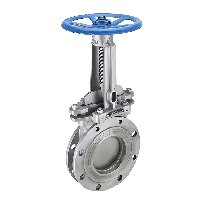 Saracinesca a coltello flangiata manuale