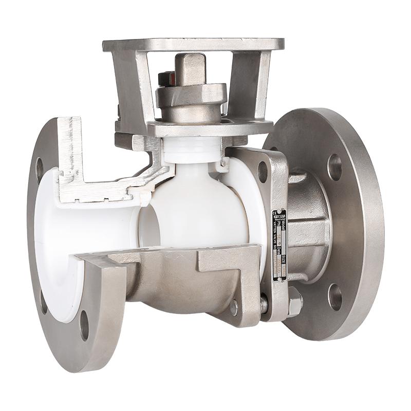 Valvola a sfera manuale rivestita di fluoro