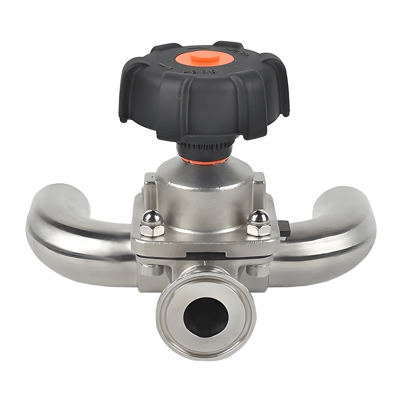 Valvola a membrana sanitaria manuale