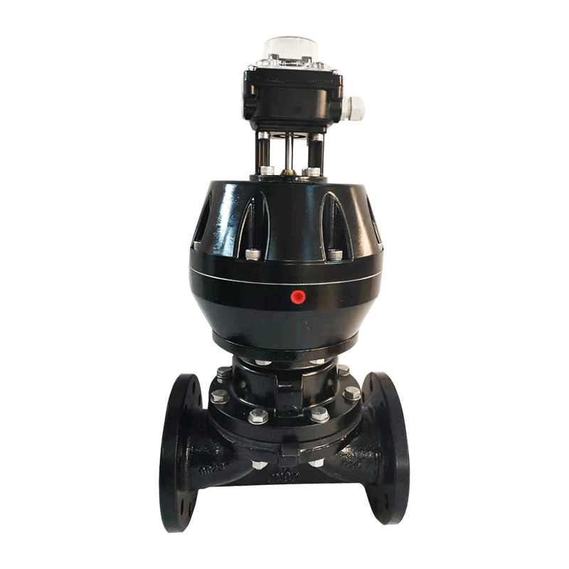 Valvola a membrana flangiata pneumatica