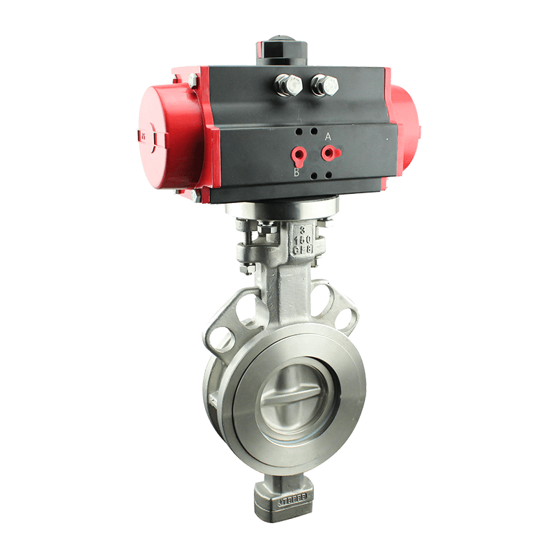 Valvola a farfalla pneumatica a tenuta dura